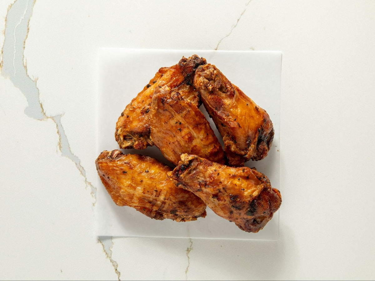 House-smoked chicken wings at Embark Smoked Meats in Boonton, NJ